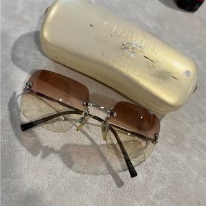 Vintage Chanel rimless sunglasses